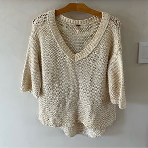Free people fish knit sweater